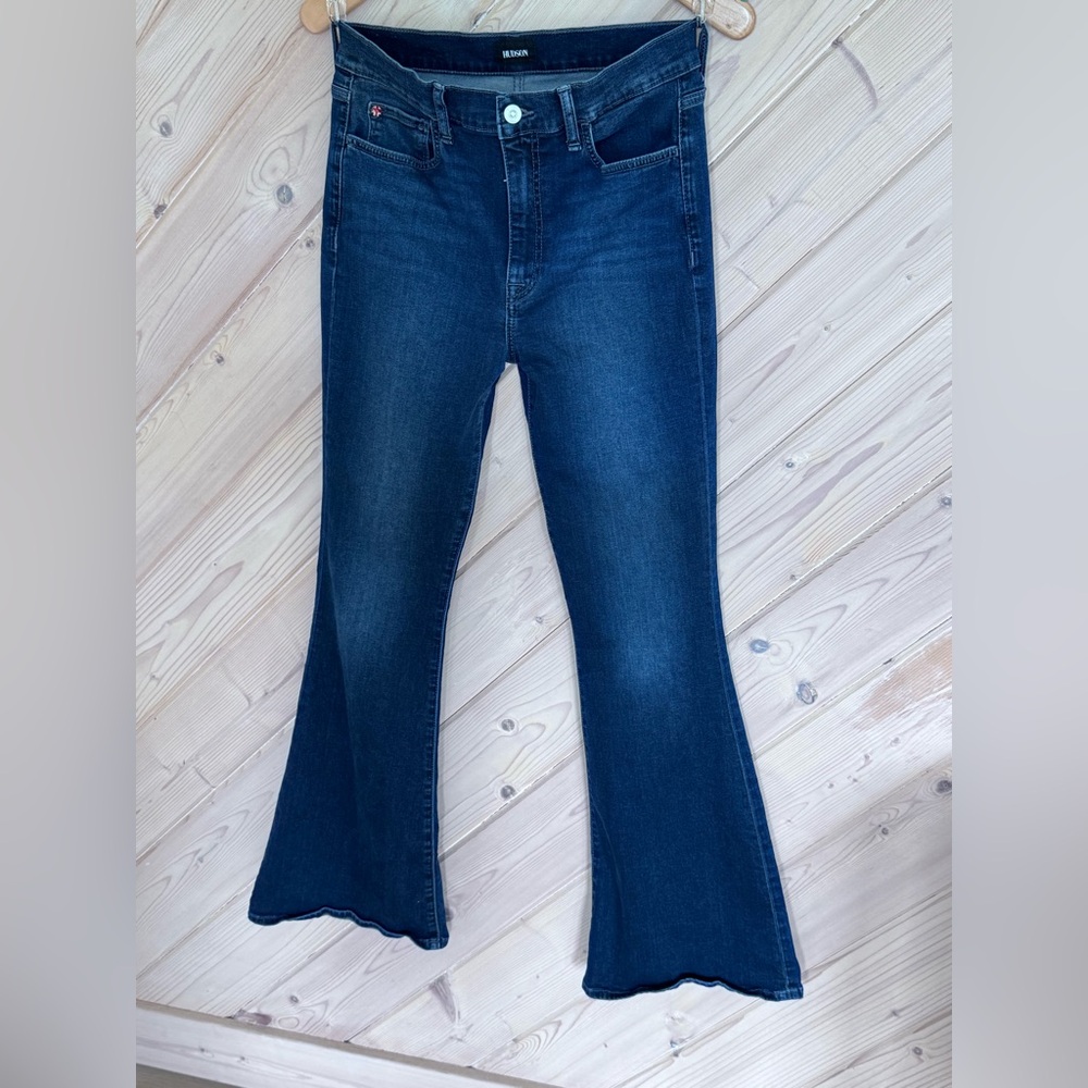 Hudson Jeans Dark Blue Flare Leg Denim
